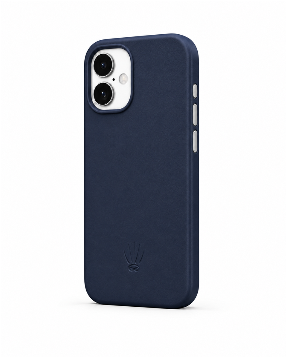 Bexocase Iphone 17 Lacivert Manyetik Özellikli Deri Kılıf 