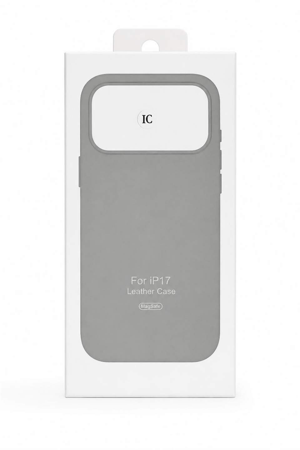 Bexocase Iphone 17 Gri Manyetik Özellikli Deri Kılıf 