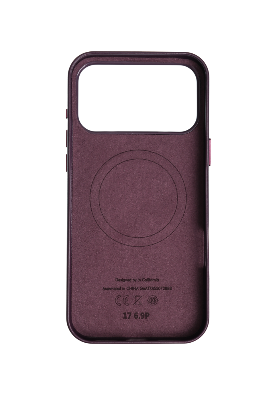 Bexocase Iphone 17 Pro Max Mor Manyetik Özellikli Deri Kılıf 