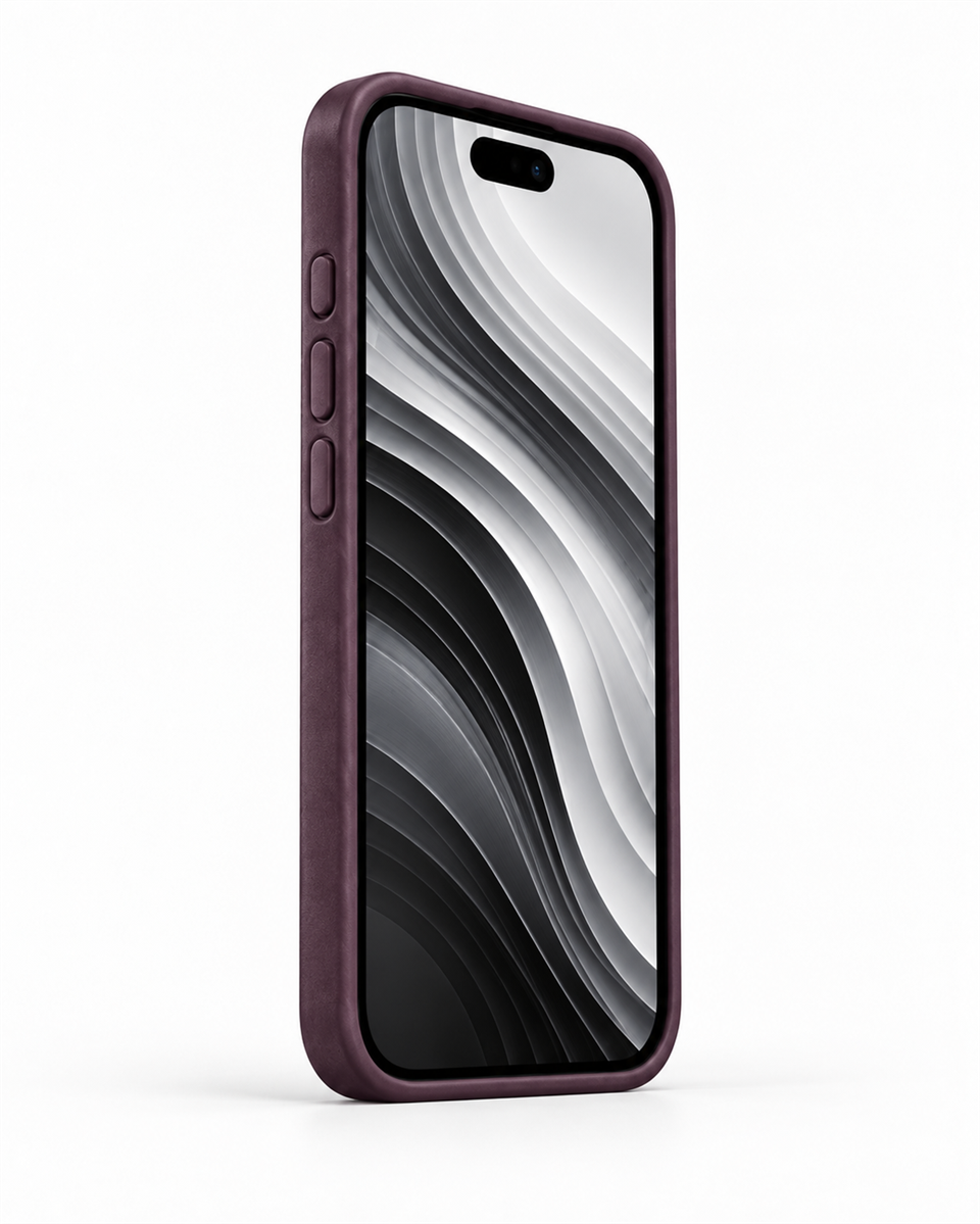 Bexocase Iphone 17 Pro Max Mor Manyetik Özellikli Deri Kılıf 