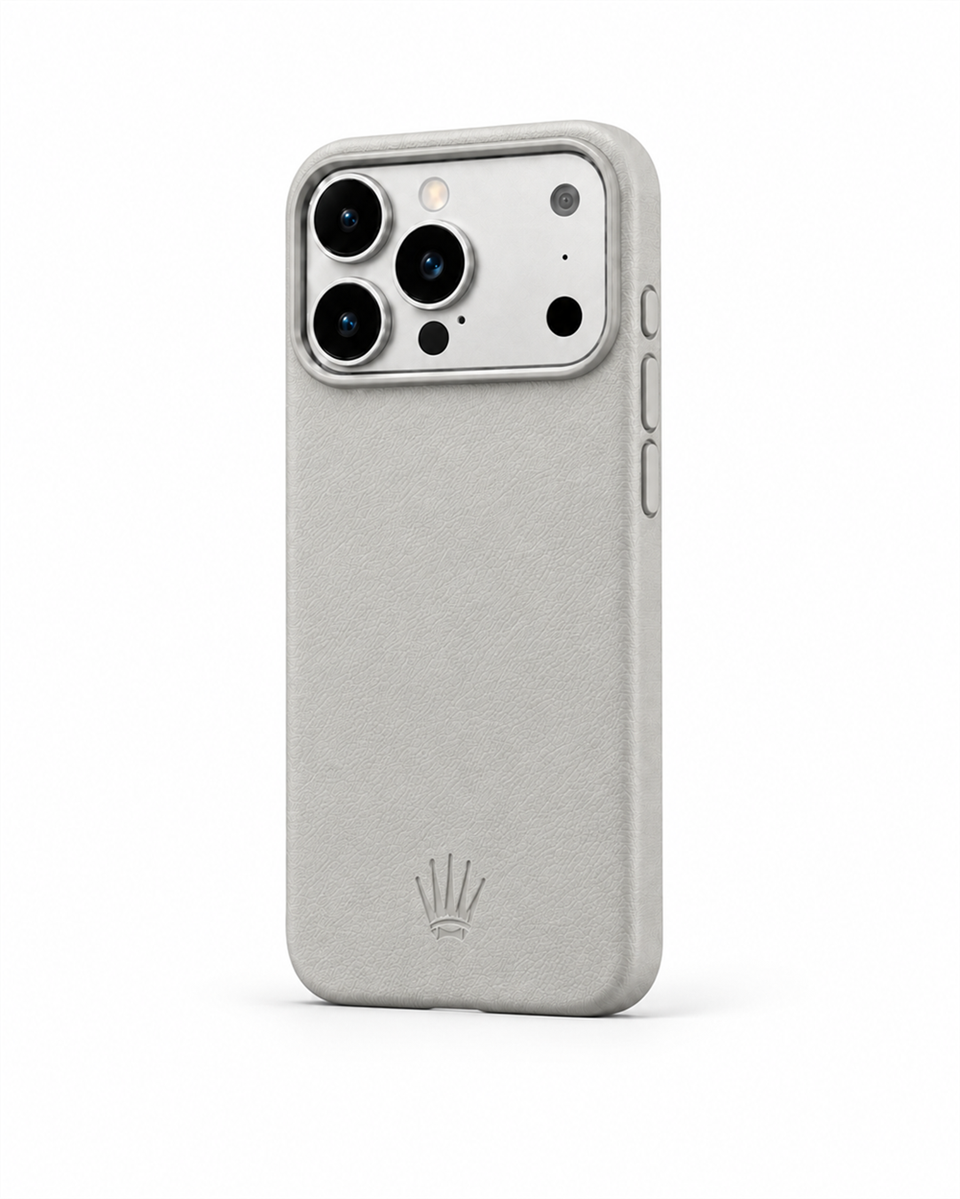 Bexocase Iphone 17 Pro Gri Magsafe Özellikli Deri Kılıf 