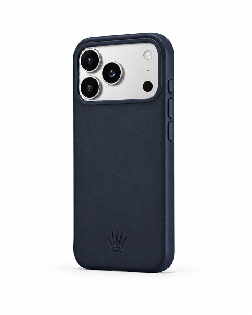 Bexocase Iphone 17 Pro Max Lacivert Magsafe Özellikli Deri Kılıf 