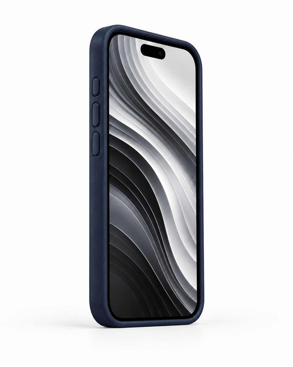 Bexocase Iphone 17 Pro Max Lacivert Magsafe Özellikli Deri Kılıf 