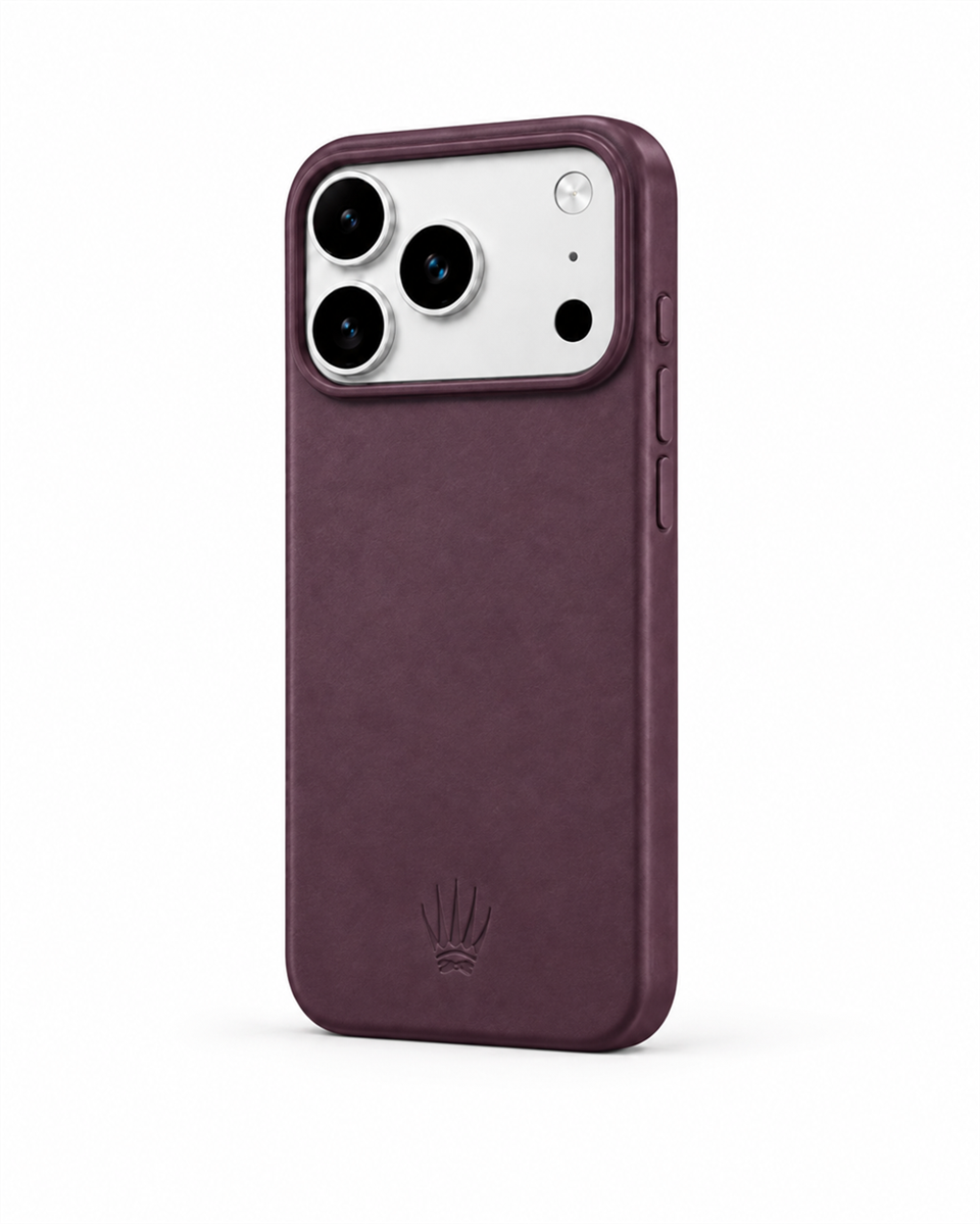 Bexocase Iphone 17 Pro Max Mor Manyetik Özellikli Deri Kılıf 