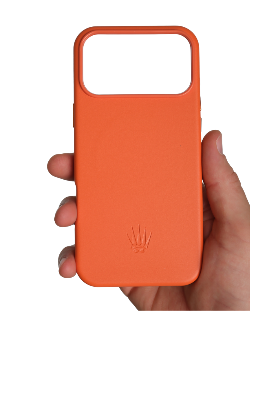 Bexocase Iphone 17 Pro Max Turuncu Manyetik Özellikli Deri Kılıf 