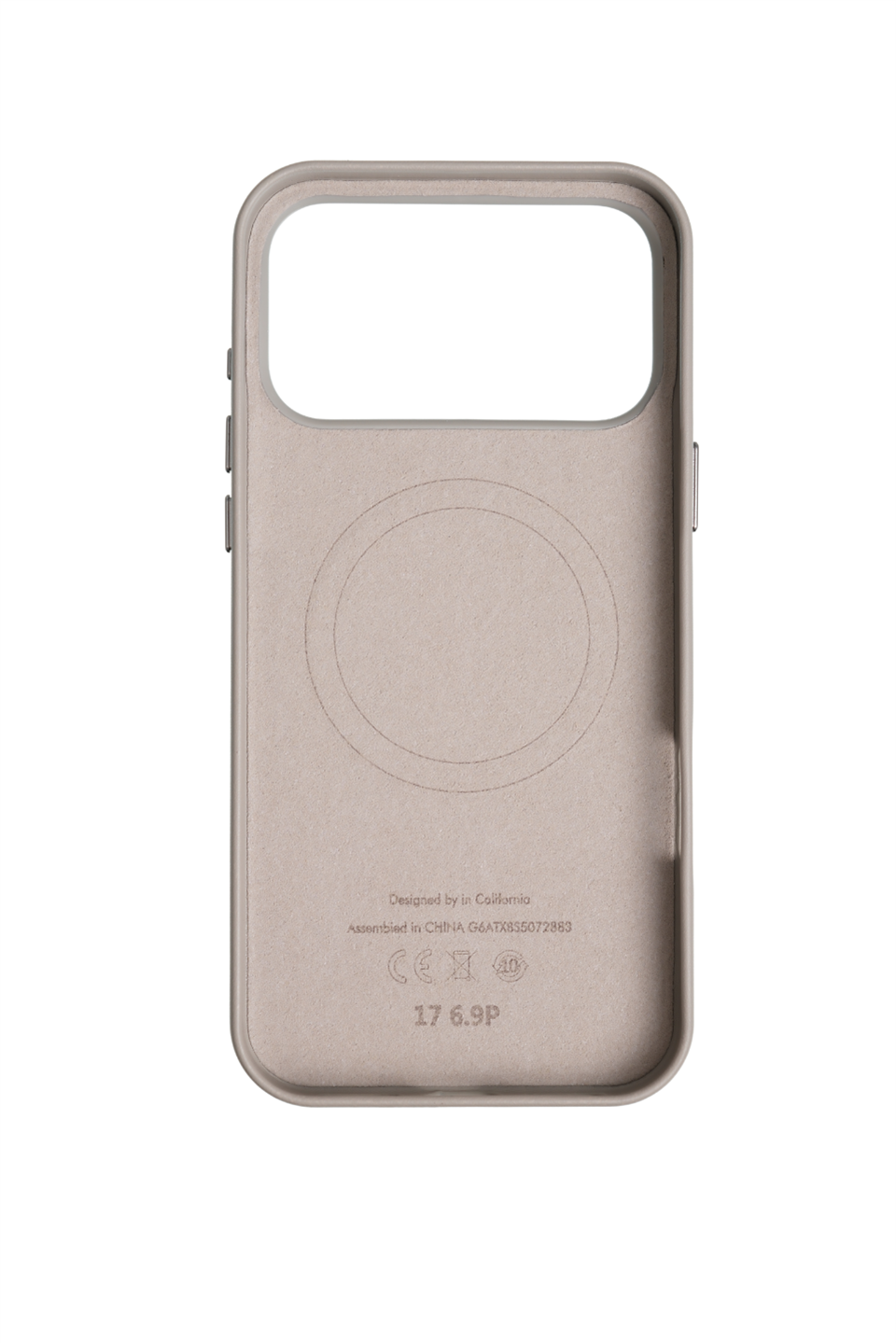 Bexocase Iphone 17 Pro Max Gri Manyetik Özellikli Deri Kılıf 