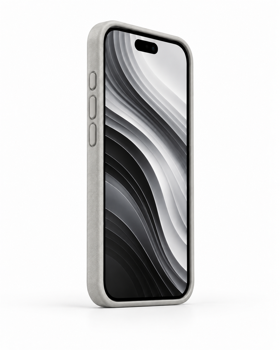 Bexocase Iphone 17 Pro Gri Magsafe Özellikli Deri Kılıf 