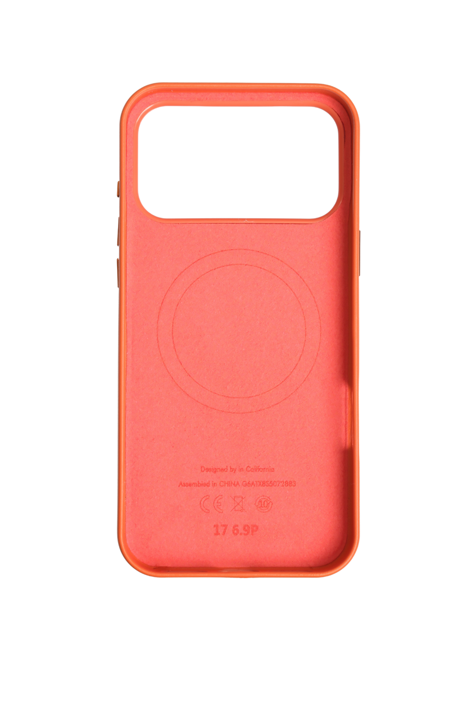 Bexocase Iphone 17 Pro Max Turuncu Manyetik Özellikli Deri Kılıf 