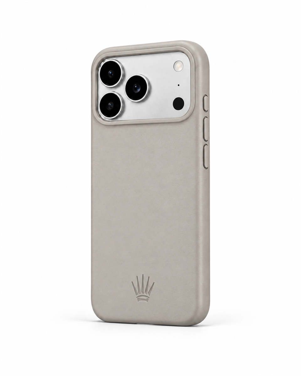 Bexocase Iphone 17 Pro Max Gri Magsafe Özellikli Deri Kılıf 