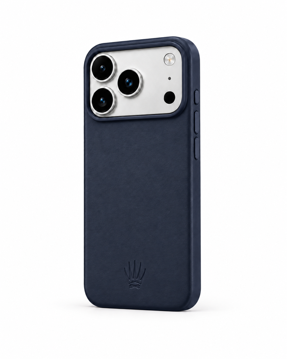 Bexocase Iphone 18 Pro Lacivert Manyetik Özellikli Deri Kılıf 