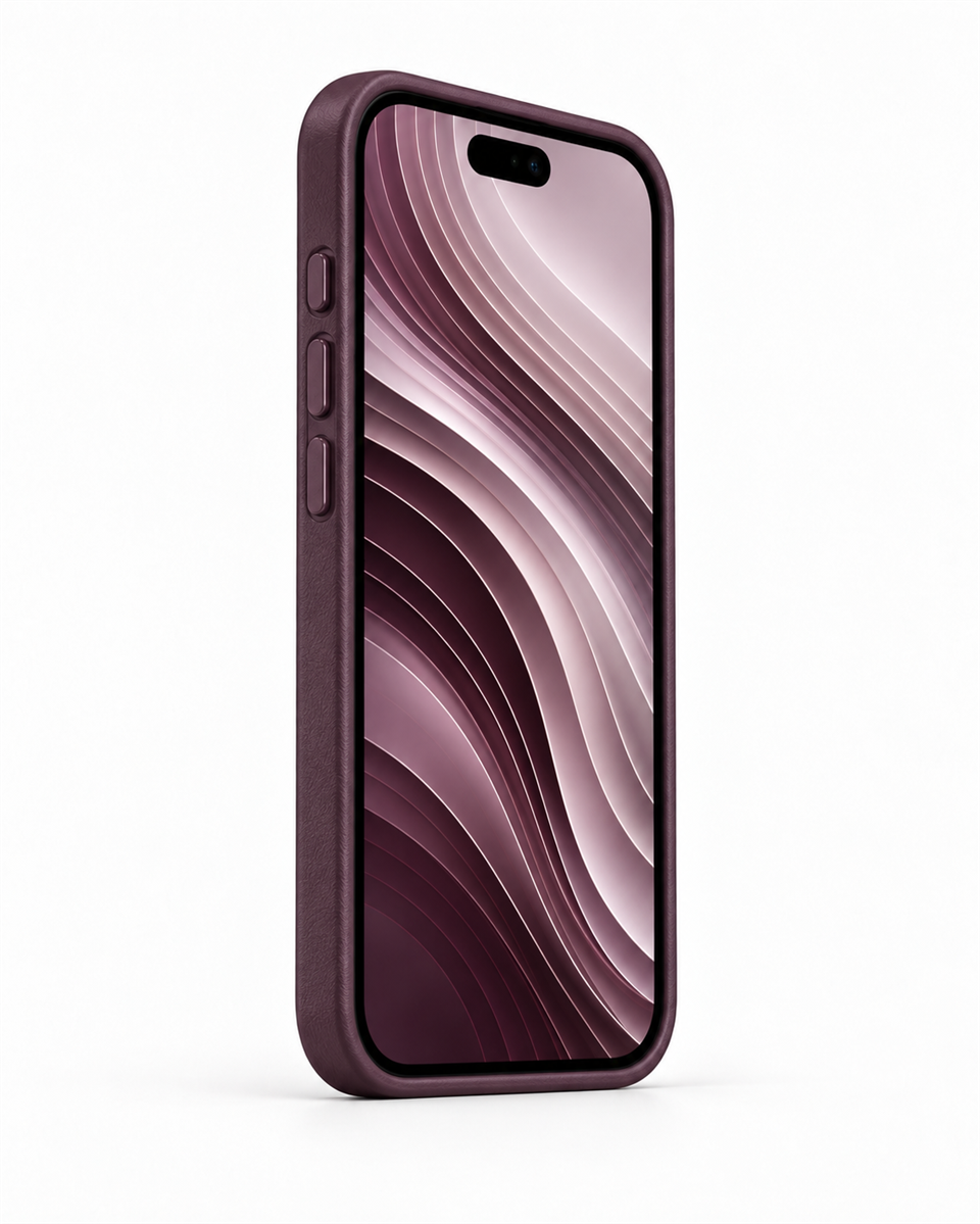 Bexocase Iphone 18 Pro Mor Manyetik Özellikli Deri Kılıf 