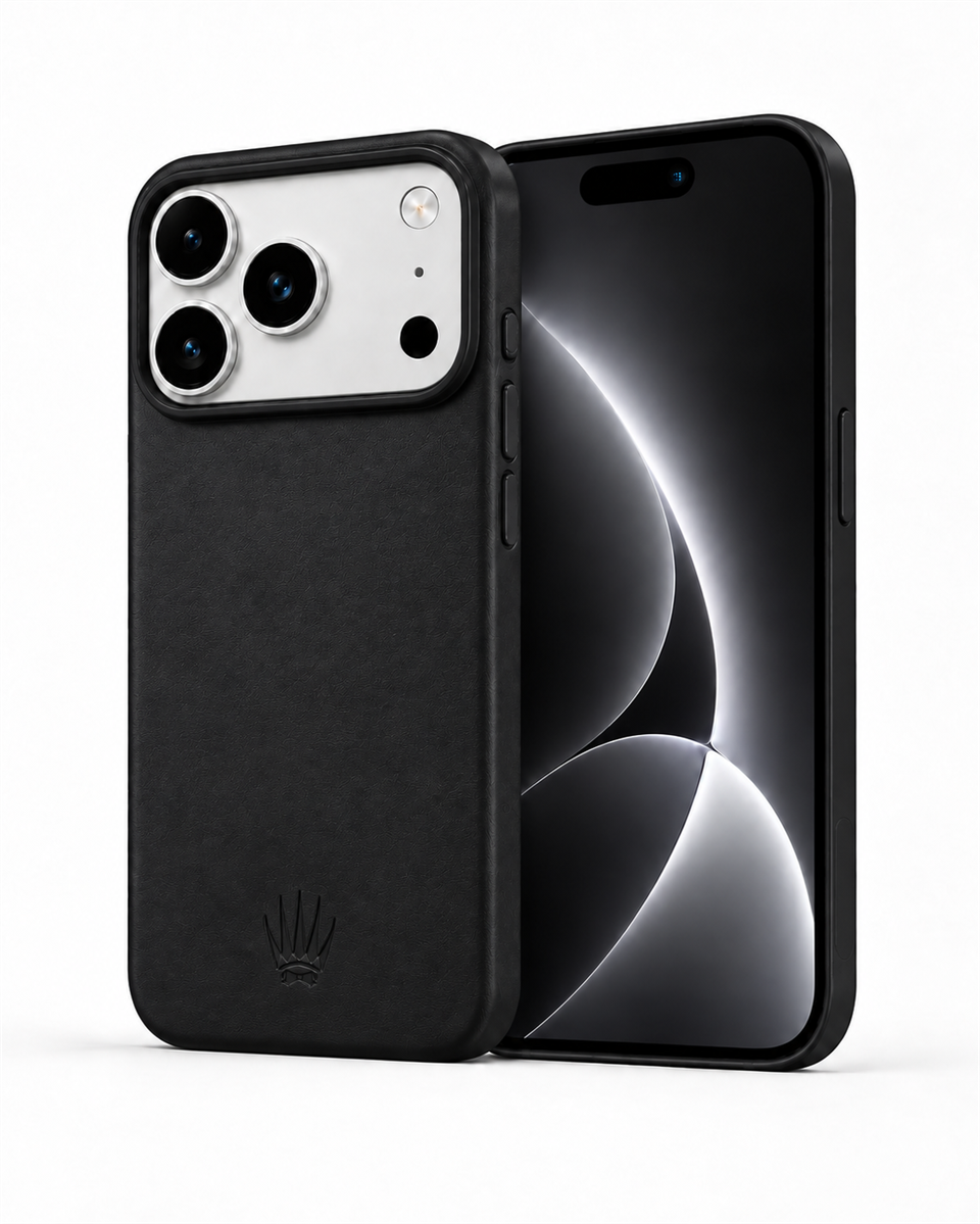Bexocase Iphone 18 Pro Siyah Manyetik Özellikli Deri Kılıf 