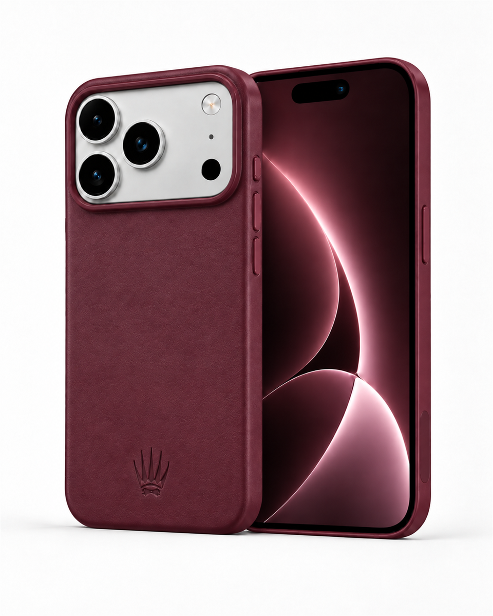 Bexocase Iphone 18 Pro Max Mürdüm Manyetik Özellikli Deri Kılıf 