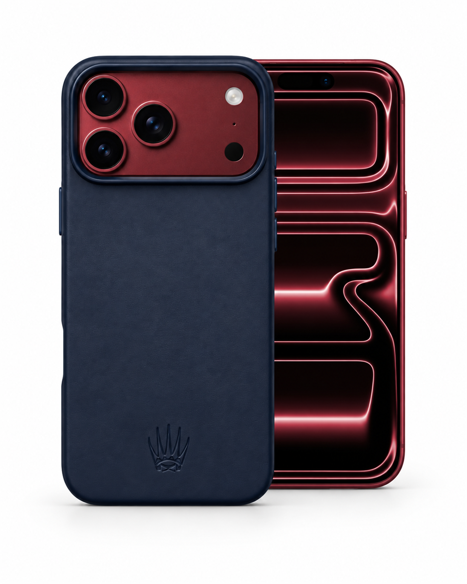 Bexocase Iphone 18 Pro Lacivert Manyetik Özellikli Deri Kılıf 
