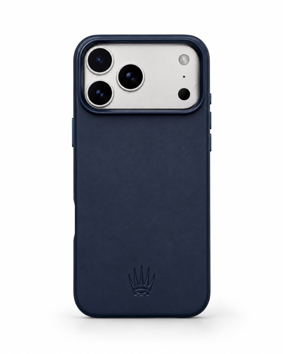 Bexocase Iphone 18 Pro Lacivert Manyetik Özellikli Deri Kılıf 