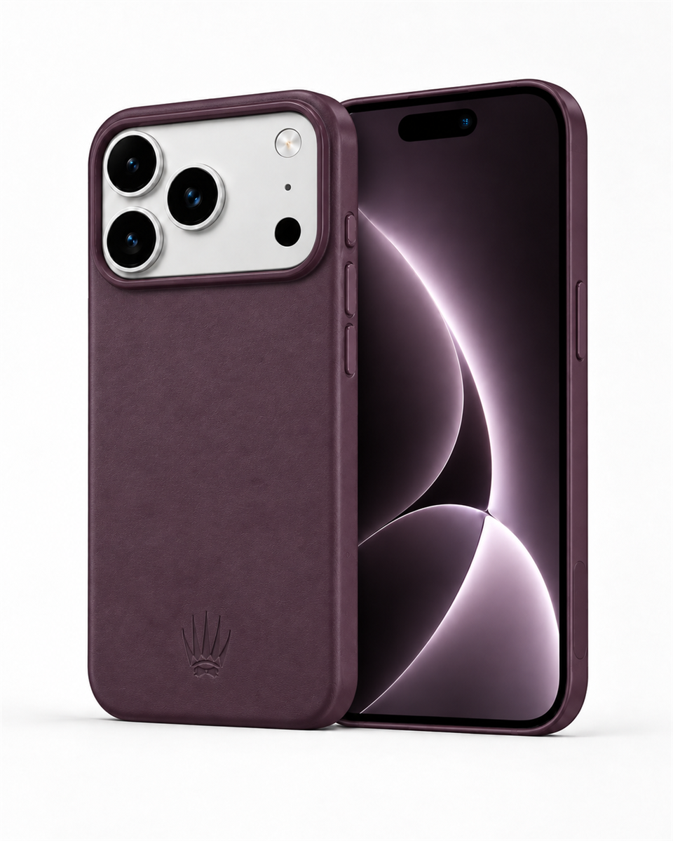 Bexocase Iphone 18 Pro Mor Manyetik Özellikli Deri Kılıf 