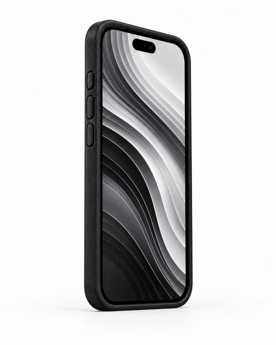 Bexocase Iphone 18 Pro Siyah Manyetik Özellikli Deri Kılıf 