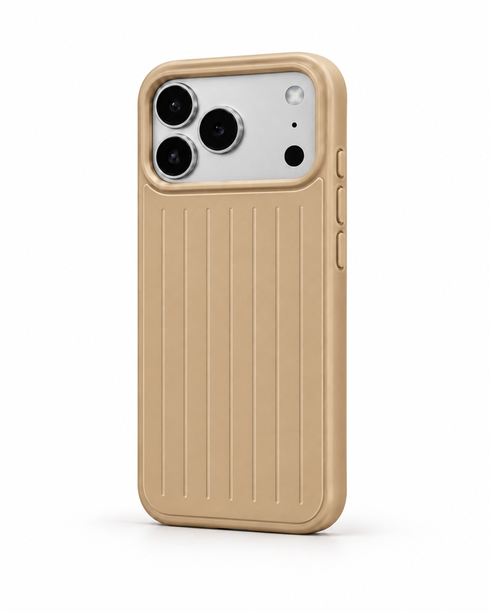 Biocase Iphone 17 Pro Max Krem Manyetik Özellikli Deri Kılıf 