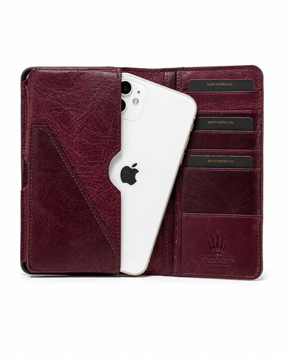 ELEGANT EFEKT BORDO TELEFON CÜZDANI