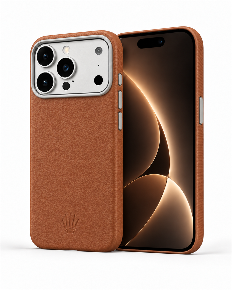 Iconcase Iphone 17 Pro Taba Manyetik Özellikli Deri Kılıf 