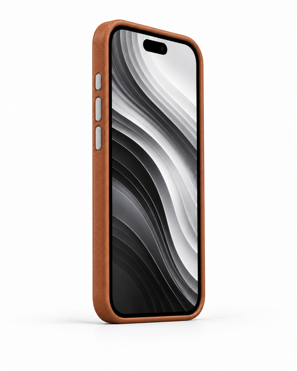Woven Iphone 17 Pro  Taba Manyetik Özellikli Deri Kılıf 