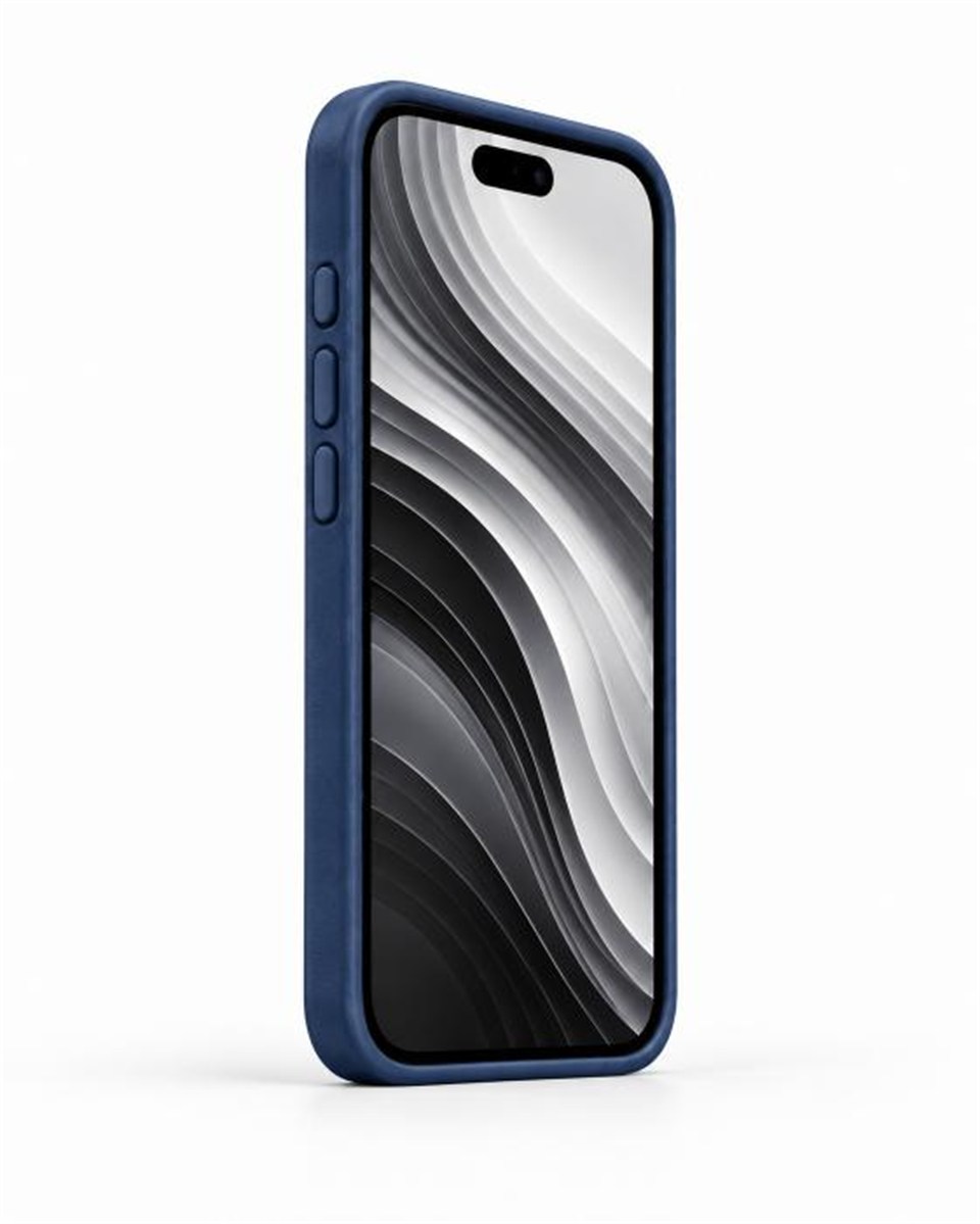 IPHONE 15 PRO MAX Lacivert Manyetik ÖZELLİKLİ DERİ TELEFON KILIFI & KARTLIK