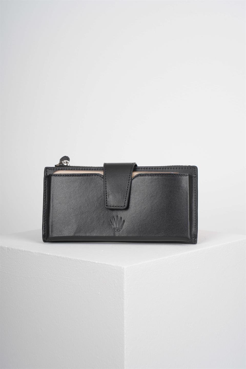 LUCAS FLOTER BLACK ÇİFT TELEFON CÜZDANI