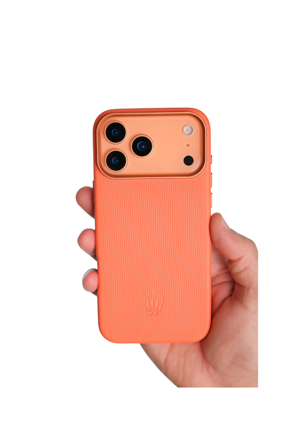 Liora Iphone 17 Pro Turuncu Manyetik Özellikli Deri Kılıf 