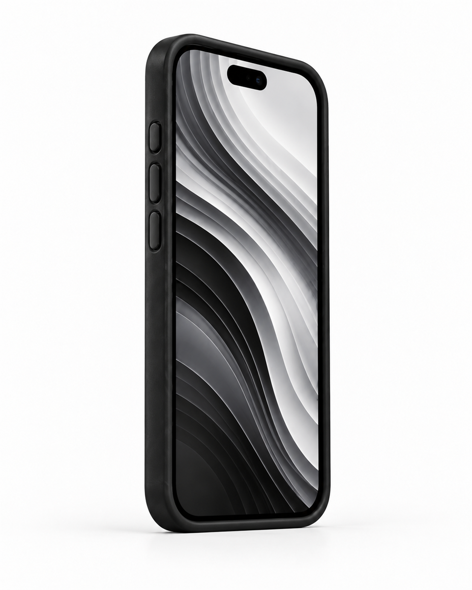 MagWalletCase Iphone 17 Pro Max Siyah Manyetik Özellikli Deri Kılıf 