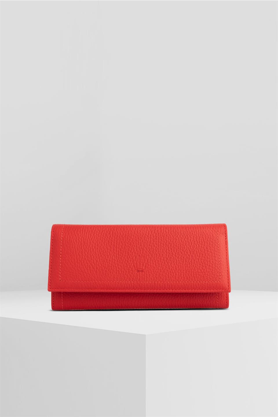 MARCO RED GENUINE LEATHER PHONE WALLET