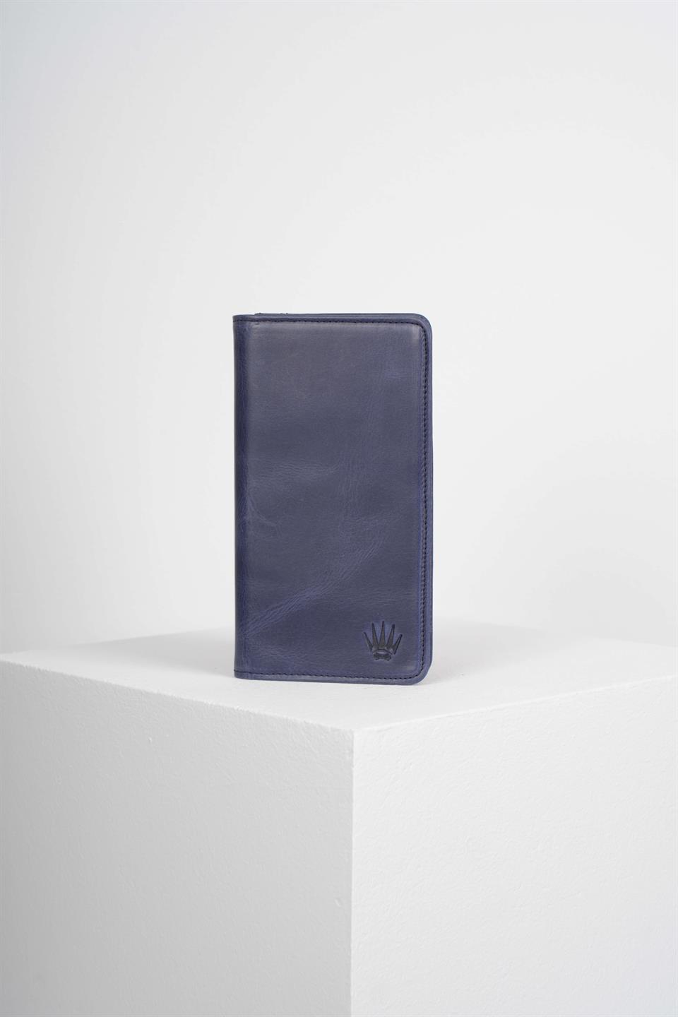 MINI ELEGANT NAVY BLUE PHONE WALLET
