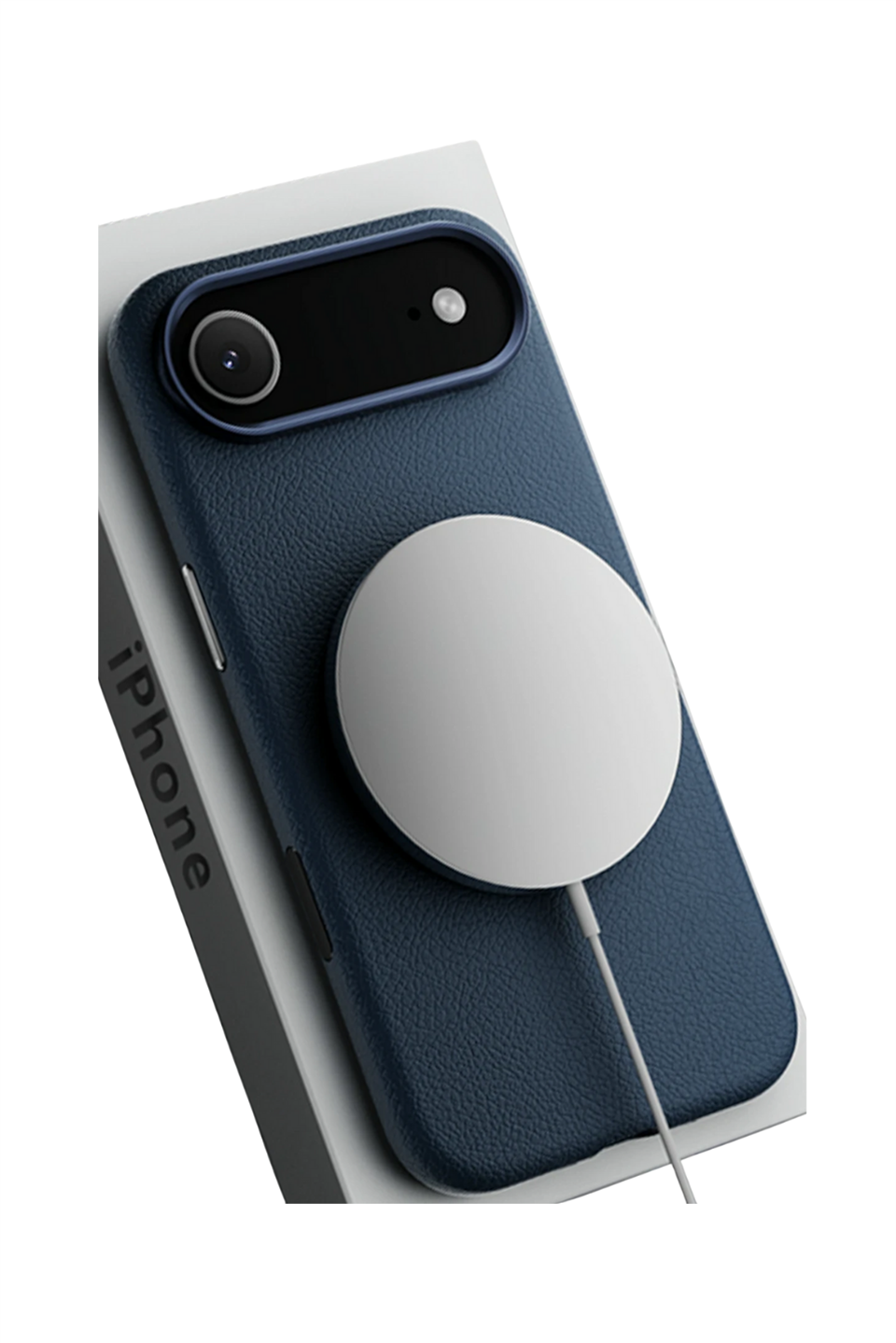 MonoCase Iphone 17 Air Lacivert Manyetik Özellikli Deri Kılıf 