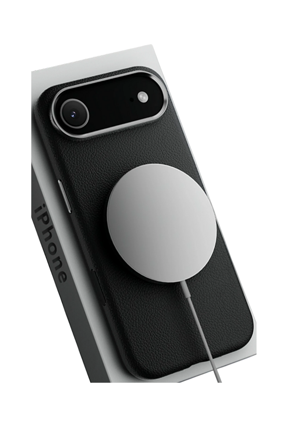 MonoCase Iphone 17 Air Siyah Manyetik Özellikli Deri Kılıf 