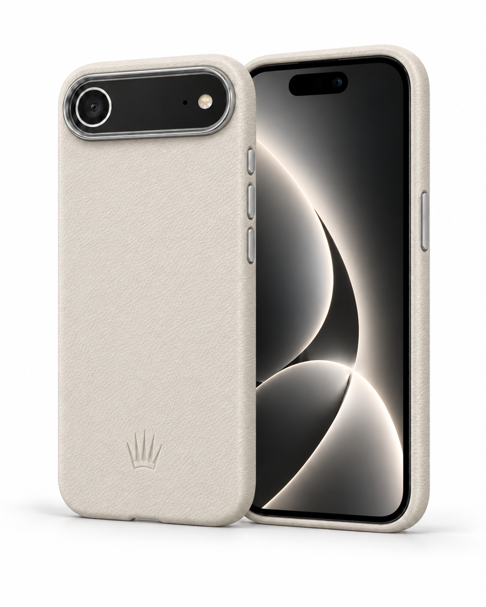 MonoCase Iphone 17 Air Beyaz Manyetik Özellikli Deri Kılıf 