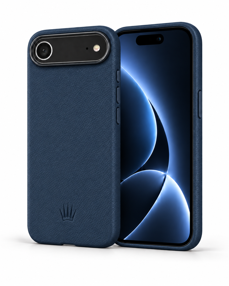 MonoCase Iphone 17 Air Lacivert Manyetik Özellikli Deri Kılıf 