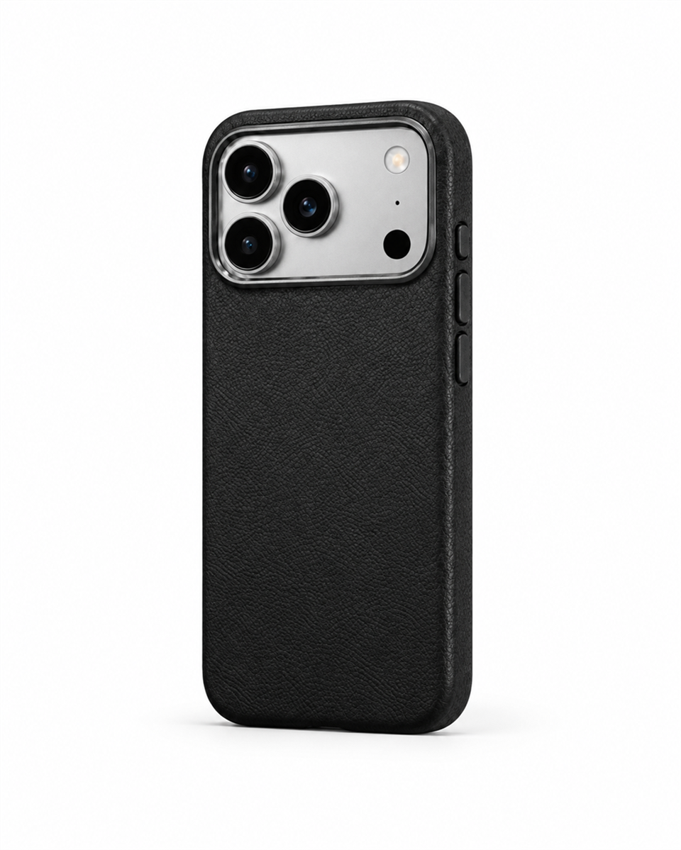 MonoCase Iphone 17 Pro Siyah Magsafe Özellikli Deri Kılıf 