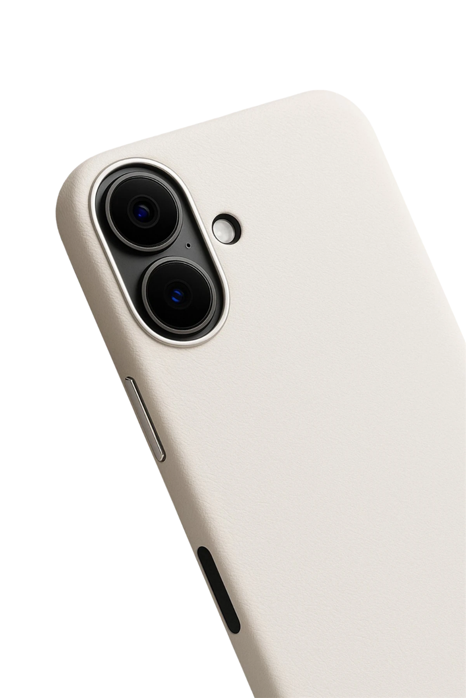 MonoCase Iphone 17 Beyaz Manyetik Özellikli Deri Kılıf 