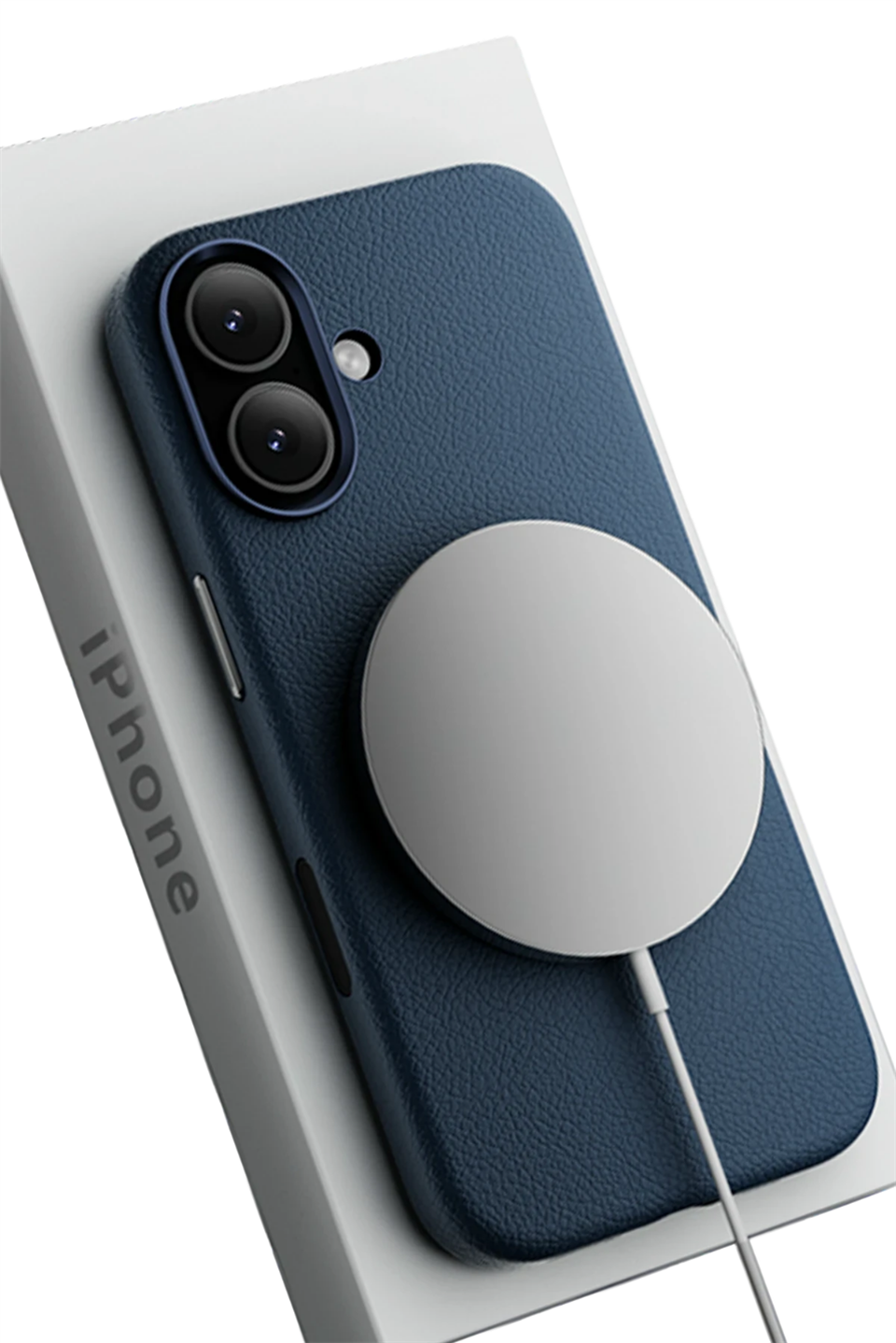 MonoCase Iphone 17 Lacivert Manyetik Özellikli Deri Kılıf 