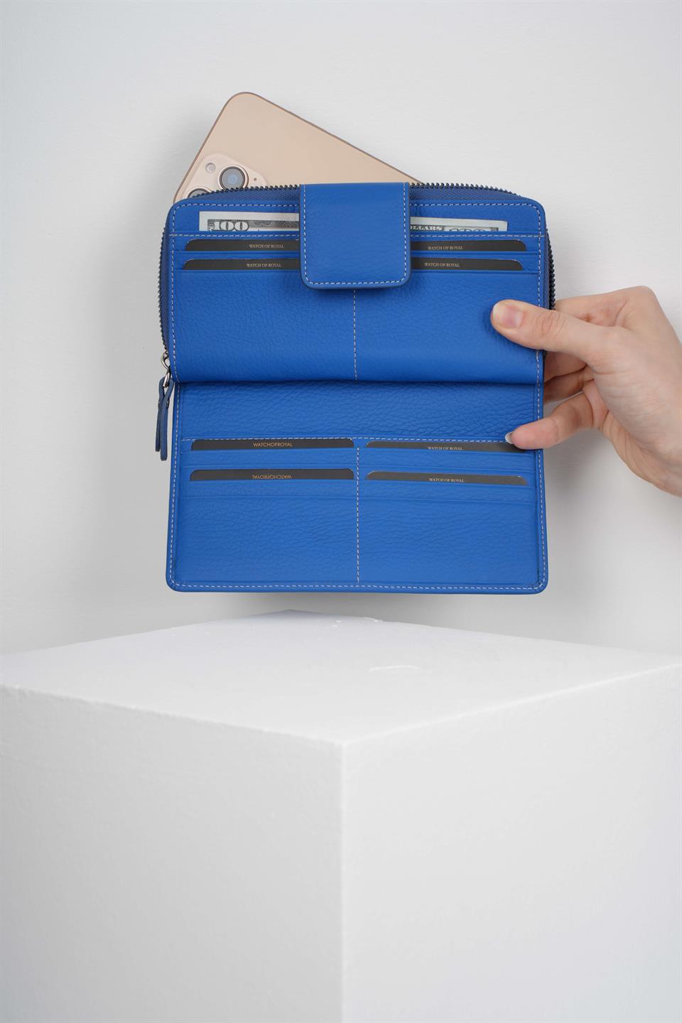 PATRICK MAVİ TELEFON CÜZDANI