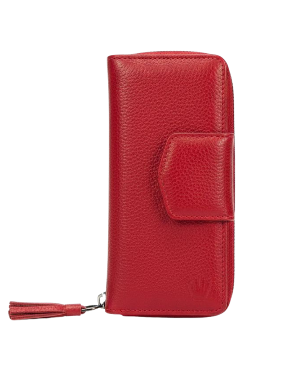 Tvin Kırmızı HAKİKİ DERİ  TELEFON CÜZDANI