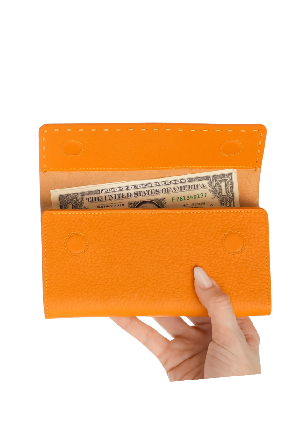 Valencia turuncu telefon cüzdanı