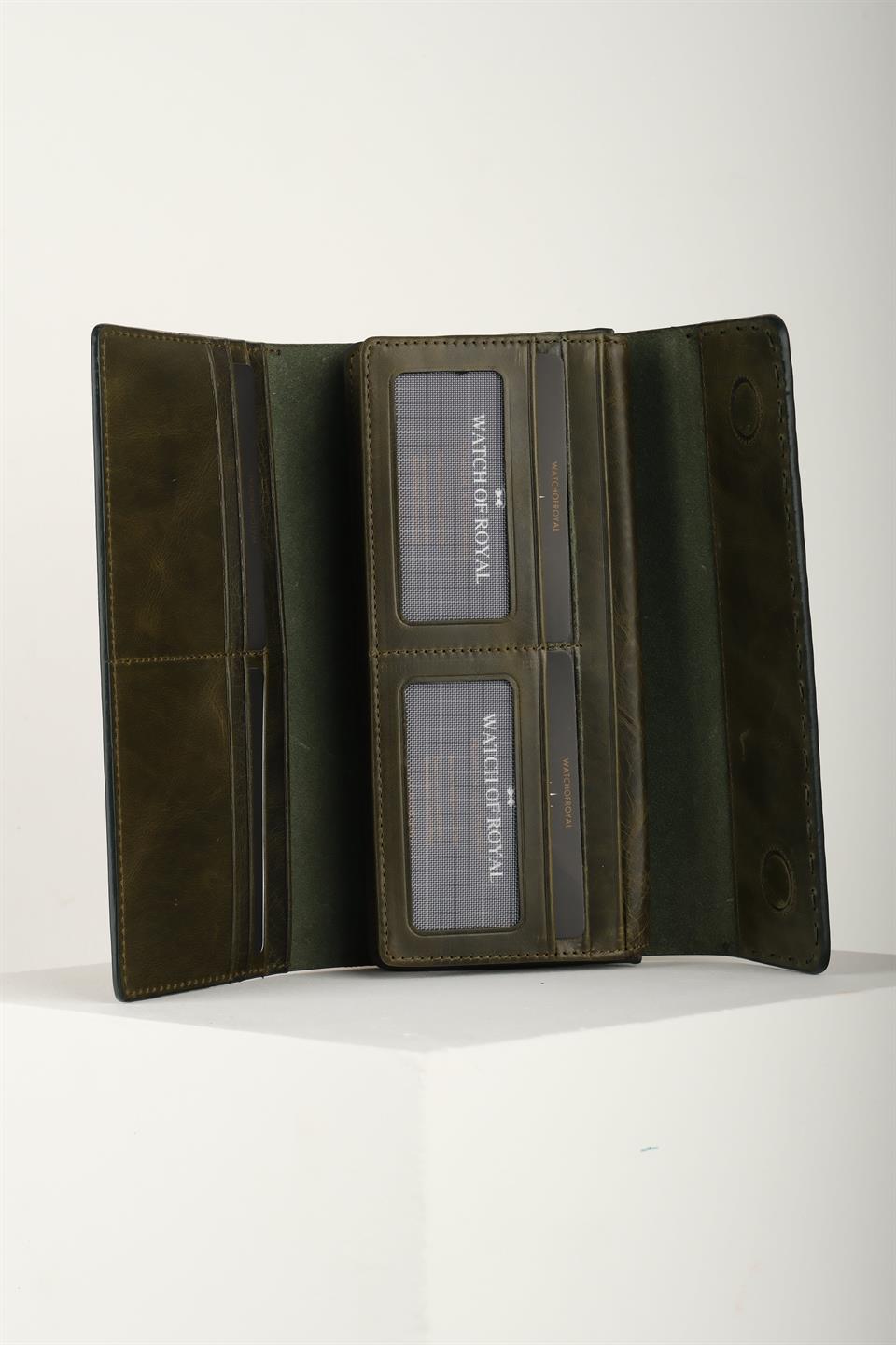 VALENCIA CRAZY YEŞİL TELEFON CÜZDANI