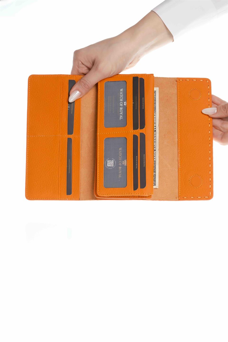 Valencia turuncu telefon cüzdanı