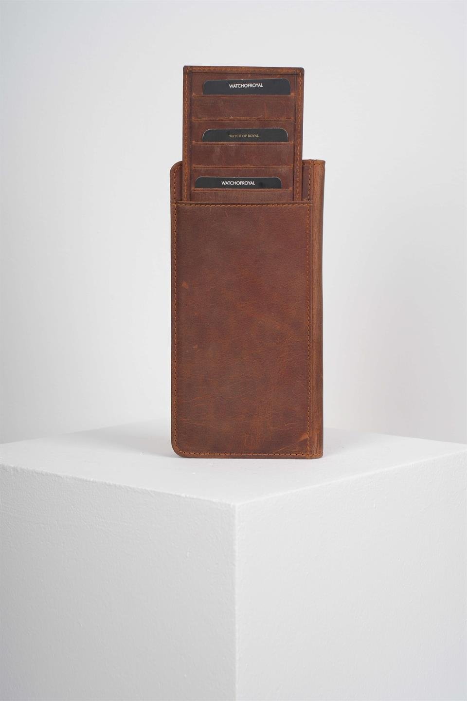 WILSON TIGUAN TABA HAKİKİ DERİ TELEFON CÜZDANI