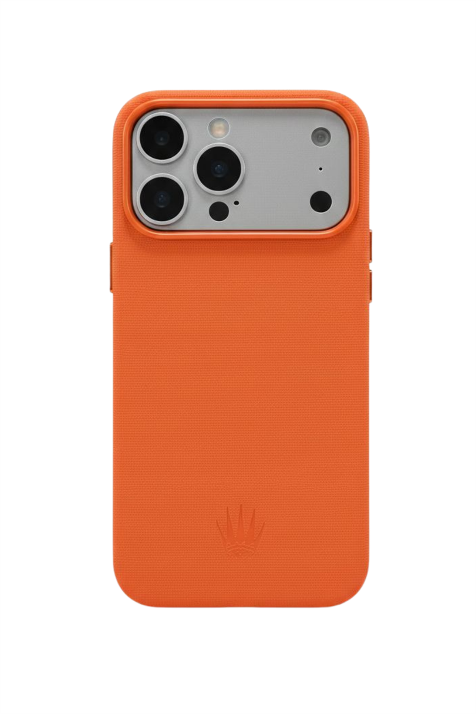 Woven Iphone 17 Pro Max Turuncu Manyetik Özellikli Deri Kılıf 