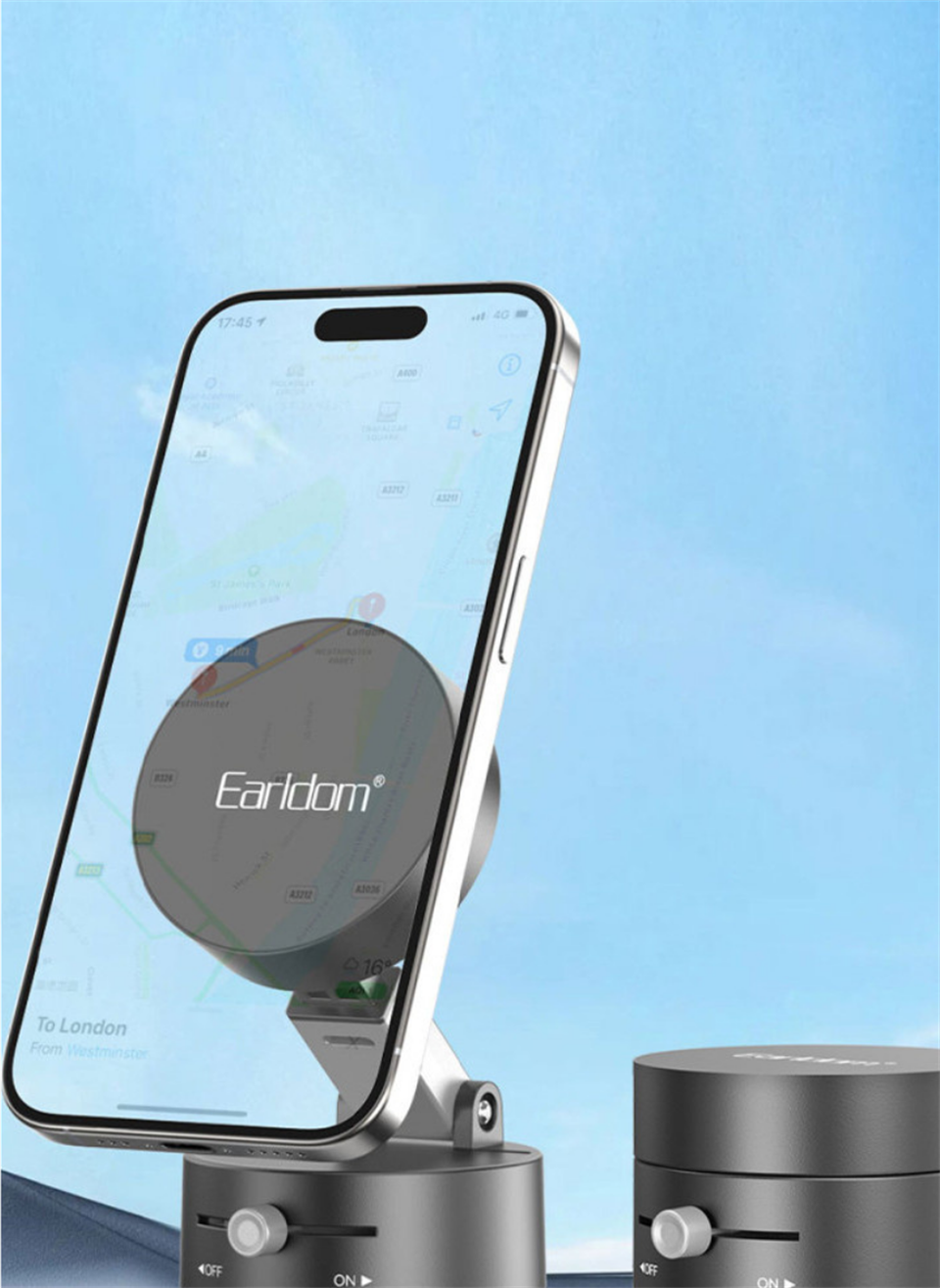 Fixy  Ayarlanabilir Katlanabilir Manyetik Magsafe Telefon Tutucu - Siyah