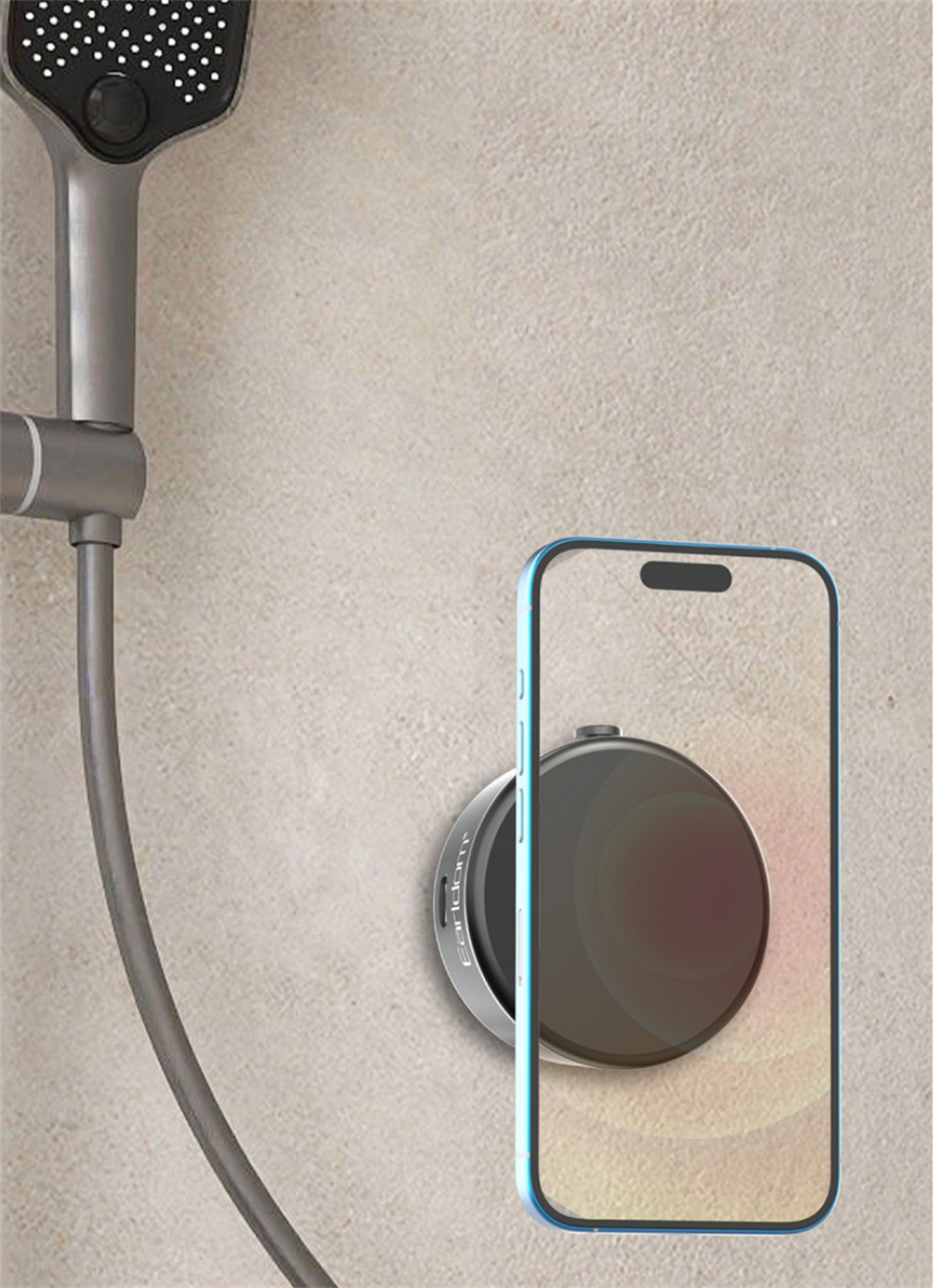 PhoneMate Ayarlanabilir Vantuzlu Magsafe Kablosuz Şarjlı Telefon Tutucu - Siyah