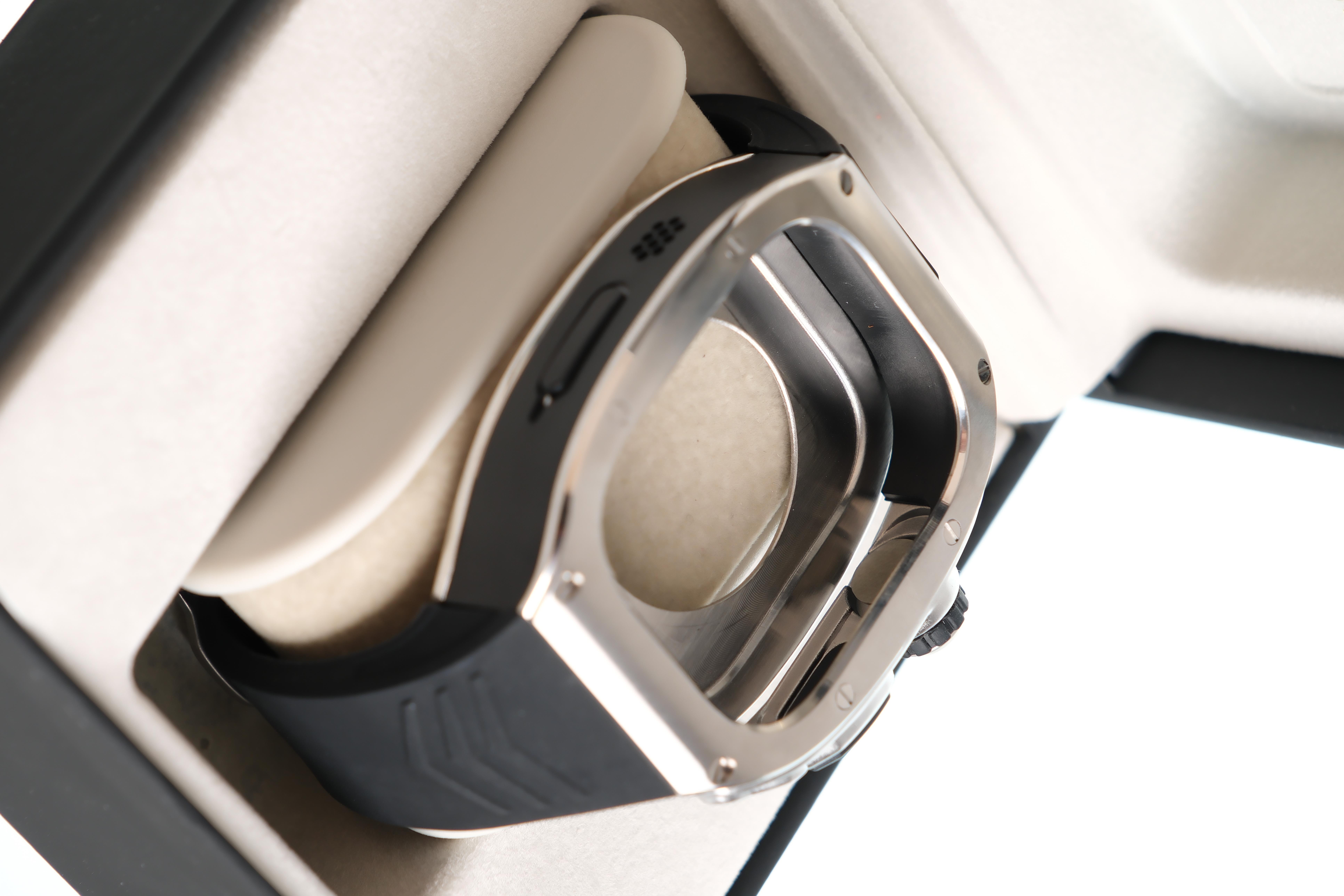 Apple Saat Kasa kordon Siyah Silver 49mm silikon kauçuk bant paslanmaz çelik kasa  iWatch ULTRA Apple KordonWATCHOFROYALkasakrdonApple Saat Kasa kordon Siyah Silver 49mm silikon kauçuk bant paslanmaz çelik kasa  iWatch ULTRA 