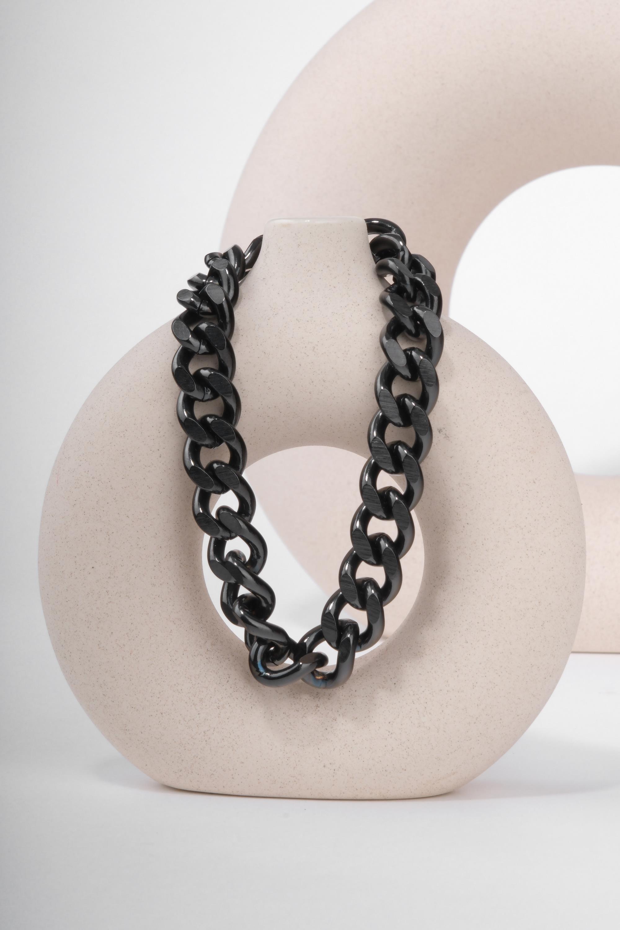 CHAIN BANGLE BLACK 11mm BRACELET BRACELETWATCHOFROYALCHAINCHAIN BANGLE BLACK 11mm BRACELET 