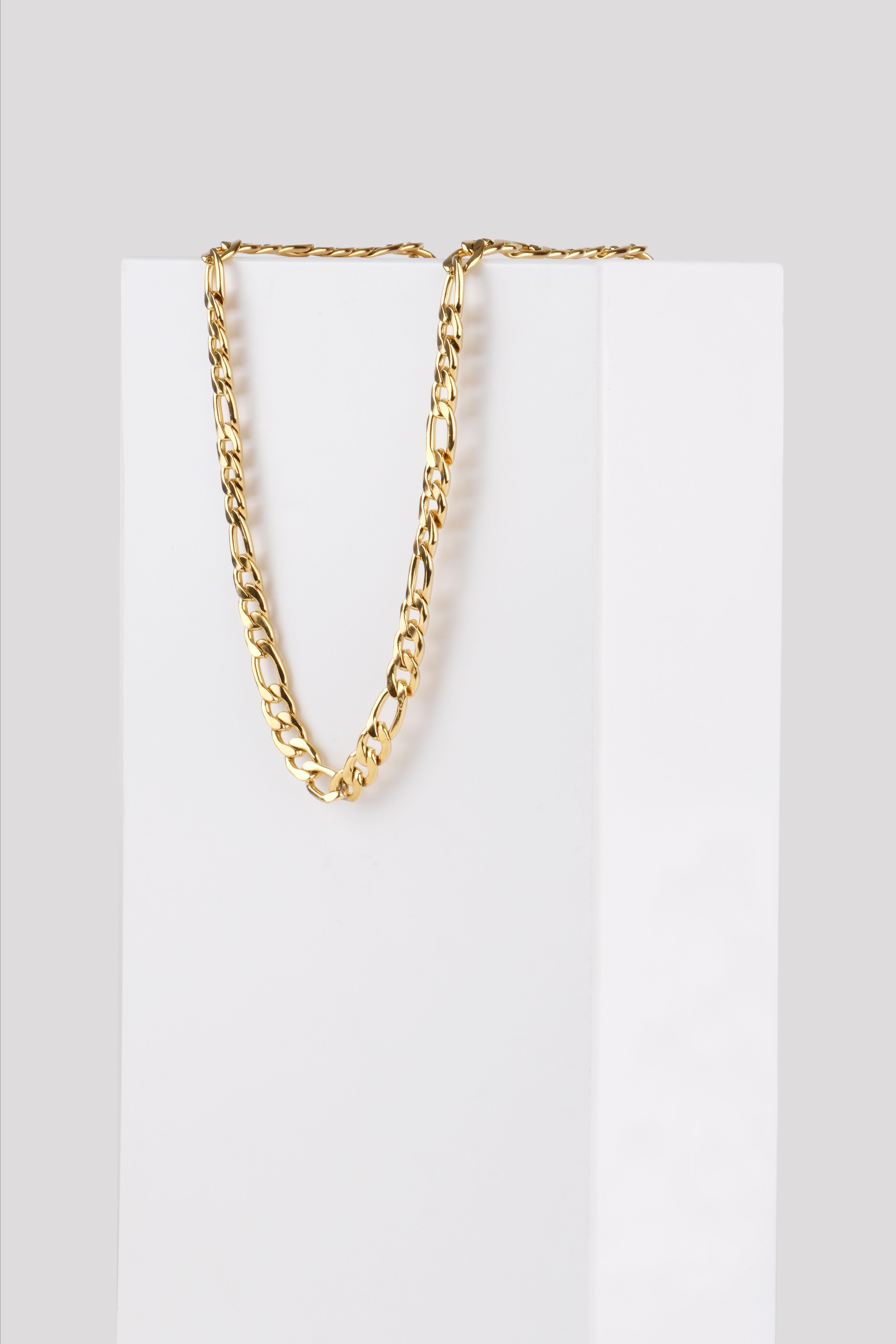 LUCE GOLD ÇELİK ZİNCİR KOLYEBileklikWATCHOFROYALLUCELUCE GOLD ÇELİK ZİNCİR KOLYE